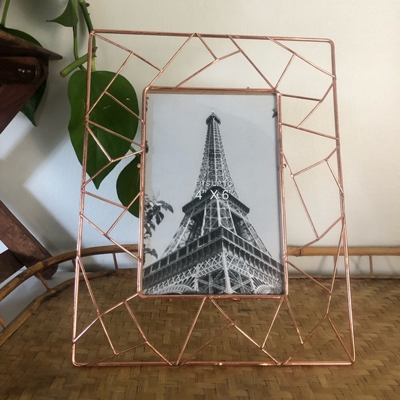 Accents Open Geometric Copper Wire Picture Frame Poshmark